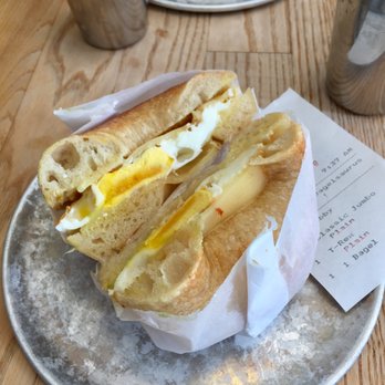Bagelsaurus - Classic Jumbo on Plain Bagel - Bagels Near Me - Cambridge, Massachusetts