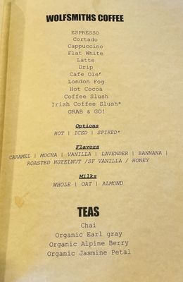 Menu photo 1 Wolfsmiths Houston, TX