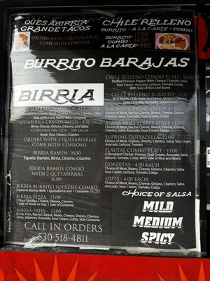 Menu photo 3 Burrito Barajas Chico, CA