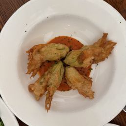 Deep fried zucchini flowers Deep fried zucchini flowers