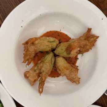 Angelini Osteria - Deep fried zucchini flowers - Italian Near Me - Los Angeles, California Angelini Osteria - Deep fried zucchini flowers - Italian Near Me - Los Angeles, California