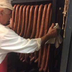 Karpaty Meats & Deli - Smoking the meats rotation - wowza; the aroma!