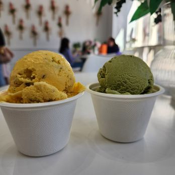 Nature's Organic Ice Cream - Saffron Pistachio & Berry Matcha - Ice Cream & Frozen Yogurt Near Me - Sunnyvale, California Nature's Organic Ice Cream - Saffron Pistachio & Berry Matcha - Ice Cream & Frozen Yogurt Near Me - Sunnyvale, California