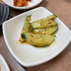 Seoul Korean Restaurant - Banchan; cucumber