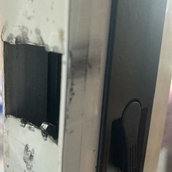 National Lock & Key - Broken, bent area which prevents the lock from sliding and catching in order to securely lock. - Keys & Locksmiths Near Me