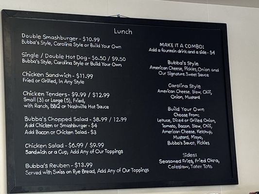 Menu photo 1 Bubba’s Gas & Grill Blowing Rock, NC Menu photo 1 Bubba’s Gas & Grill Blowing Rock, NC