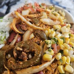 Tacos and Tortilla Factory - Close shot of my bowl. It was tasty.