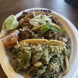 Chicken Pipian, Steak Jalisco, Steak Colorado, Lengua en Salsa Amarilla Chicken Pipian, Steak Jalisco, Steak Colorado, Lengua en Salsa Amarilla