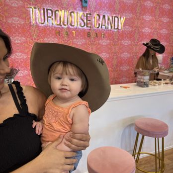 Turquoise Candy Hat Bar - Faith made our first hat buying experience amazing! This won't be our last rodeo! - Hats Near Me - Scottsdale, Arizona