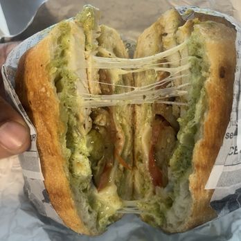 Cafe Atrio - Chicken pesto panini. Real chicken. Not deli chicken. 10/10 - Cafes Near Me - Riverdale, Maryland