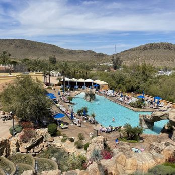 Hilton Phoenix Tapatio Cliffs Resort - The Falls with Cascade Grill pictured - Hotels Near Me - Phoenix, Arizona