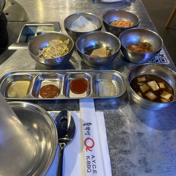 O2 BBQ - Plenty of nice side dishes to enjoy your meal with. :) - Korean Near Me - Guttenberg, New Jersey O2 BBQ - Plenty of nice side dishes to enjoy your meal with. :) - Korean Near Me - Guttenberg, New Jersey