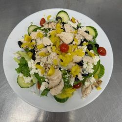 KJ's Pizza & Subs - KJ's Greek salad.