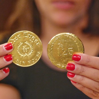 Peter Luger - Gold coins at the end. - Steakhouses Near Me - Brooklyn, New York Peter Luger - Gold coins at the end. - Steakhouses Near Me - Brooklyn, New York