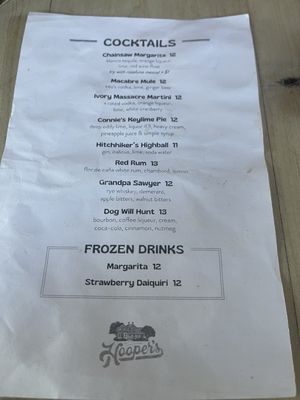 Menu photo 7 Hooper's Kingsland, TX