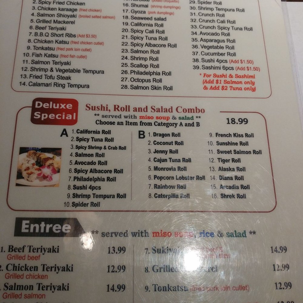 Kiku Sushi - Menu. - Japanese Near Me - Monrovia, California Kiku Sushi - Menu. - Japanese Near Me - Monrovia, California
