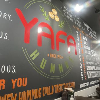 Yafa Hummus - Seating area - Mediterranean Near Me - Tracy, California