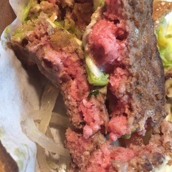 Islands Restaurant - Apparently that's a "medium" cooked burger at Islands. - Burgers Near Me - Manhattan Beach, California