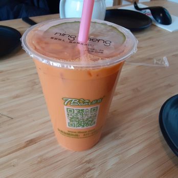 Kyuramen - Flushing - Complimentary Thai ice tea for Yelp check in! - Ramen Near Me - Flushing, New York