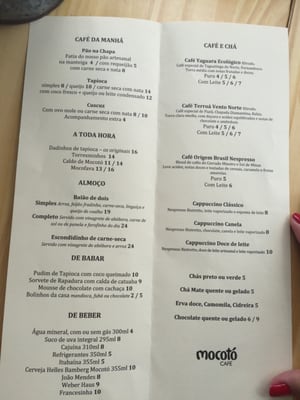 Menu photo 1 Mocotó Café São Paulo, SP