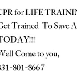 American Heart Association (AHA) CPR for Healthcare Providers we come to your office and do the training in the comfort of your own office.