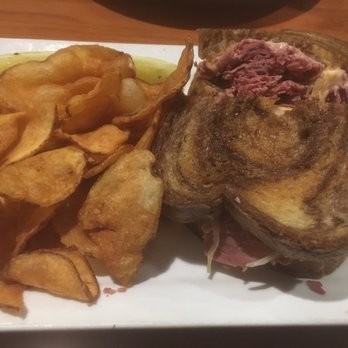 Doc's Downtown Grille - Reuben sandwich with homemade chips. - American Near Me - Easton, Maryland Doc's Downtown Grille - Reuben sandwich with homemade chips. - American Near Me - Easton, Maryland