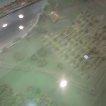 Fort Frederica National Monument - Scale model of Frederica - Landmarks & Historical Buildings Near Me - St. Simons, Georgia