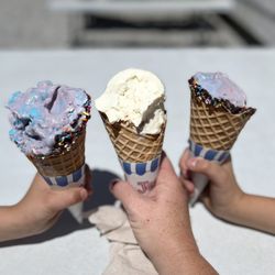 Mickey’s Ice Cream & Hot Dogs - Yummy waffle cones and ice cream
