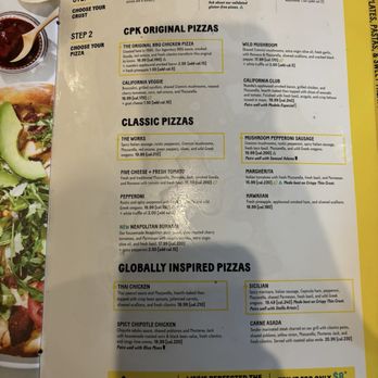 California Pizza Kitchen - Menu 5/2024 - Pizza Near Me - Richmond, Virginia