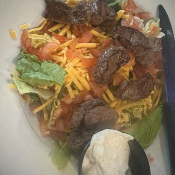 Front Row Bar & Grill - Seared Steak Salad - American Near Me - Hillsboro, Oregon Front Row Bar & Grill - Seared Steak Salad - American Near Me - Hillsboro, Oregon
