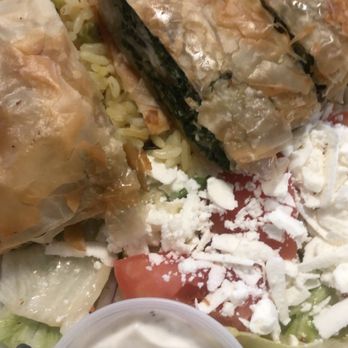 Plaka - Spanakopita dinner. - Greek Near Me - Mississauga, Ontario Plaka - Spanakopita dinner. - Greek Near Me - Mississauga, Ontario