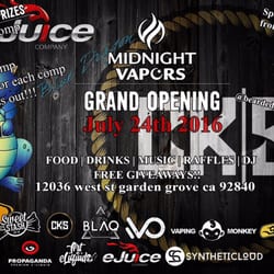 Midnight Vapors - We have an awesome event planned out for you guys hope you guys can make it out and support see ya guys here!