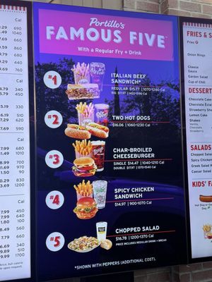 Menu photo 1 Portillo's Buena Park Buena Park, CA