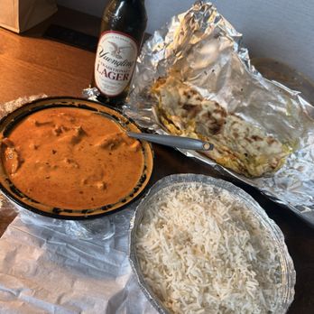 Spice Venue - Butter Chicken, rice and Onion Kulchas! - Indian Near Me - Hartford, Connecticut