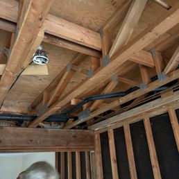 Ceiling after clean-up