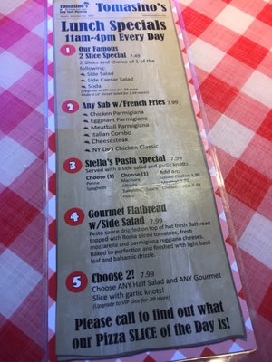 Menu photo 6 Tomasino's Pizza Winter Springs, FL Menu photo 6 Tomasino's Pizza Winter Springs, FL