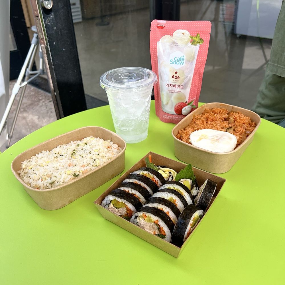 Shrimp Fried Rice, Tuna Kimbap, Kimchi Fried Rice, & Lychee Drink (ig: @cravingswithcat) Shrimp Fried Rice, Tuna Kimbap, Kimchi Fried Rice, & Lychee Drink (ig: @cravingswithcat)