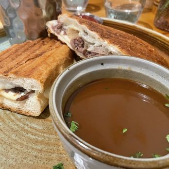 Oak Bistro - The au jus was perfect in every way!  Sandwich too! - New American Near Me - Cambridge, Massachusetts