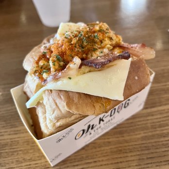 Oh K-Dog - Bacon & cheese egg toast - Hot Dogs Near Me - Arlington, Virginia
