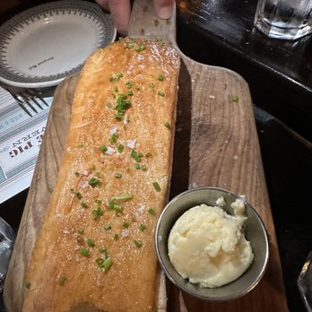 Blue Pig Tavern - Bread with a glaze and salt that's the perfect texture and perfect balance of salty a sweet! SO GOOD You will eat 1 loaf per person!!! - New American Near Me - Cape May, New Jersey Blue Pig Tavern - Bread with a glaze and salt that's the perfect texture and perfect balance of salty a sweet! SO GOOD You will eat 1 loaf per person!!! - New American Near Me - Cape May, New Jersey