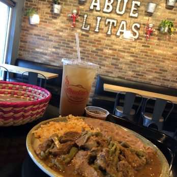 Abuelita's - Cactus & Beef stew w/rice & refried beans. - Mexican Near Me - Richmond, Virginia