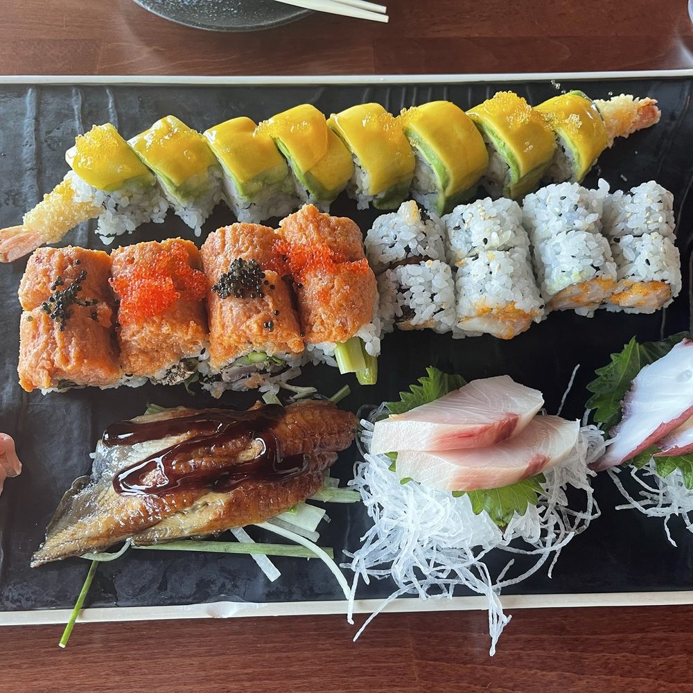Uni Sushi - Mango Roll, Joker Roll, Spicy Scallop Roll, Unagi, Yellow Tail, Tako - Japanese Near Me - Highlands Ranch, Colorado Uni Sushi - Mango Roll, Joker Roll, Spicy Scallop Roll, Unagi, Yellow Tail, Tako - Japanese Near Me - Highlands Ranch, Colorado