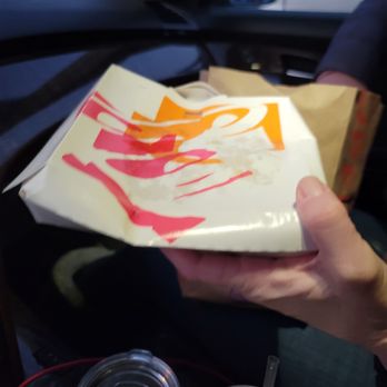 Taco Bell - Flattened Mexican Pizza, they put this at the bottom of the bag! - Fast Food Near Me - Temecula, California Taco Bell - Flattened Mexican Pizza, they put this at the bottom of the bag! - Fast Food Near Me - Temecula, California