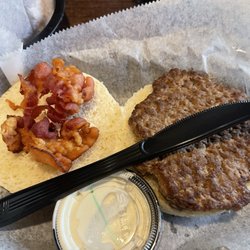 Loose Moose Saloon - Burger night- $1.50 plus a few bits extra for the bacon & blue cheese dressing.  Hell Yea...!