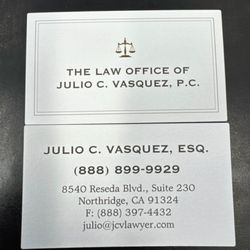The Law Office of Julio C. Vasquez - Give him a call!