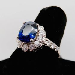 Beifeld Jewelers - You too can be a princess... Sapphire and Diamond ring set in 14kt White Gold! 0