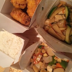 Peking Gardens West - Shrimp rolls, Szechuan Chicken, Kung Pao Chicken, Steamed Rice