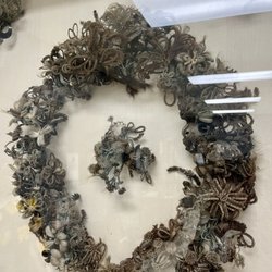 Madison County Historical Society - Wreath made from human hair. Common in the Victorian area.