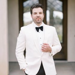 Celebrity Tux & Tails - Ivory groom dinner jacket