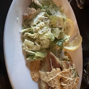 Waterfront Depot Restaurant - Crab crusted halibut with paprika cream sauce. This was a special. Came with a small bistro Cesar salad and masked potatoes - Seafood Near Me - Florence, Oregon Waterfront Depot Restaurant - Crab crusted halibut with paprika cream sauce. This was a special. Came with a small bistro Cesar salad and masked potatoes - Seafood Near Me - Florence, Oregon